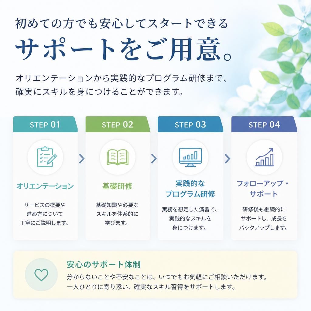 充実した研修制度
