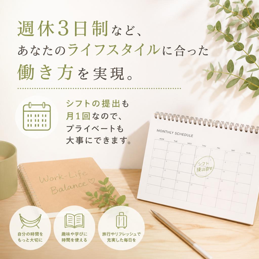 柔軟な勤務形態