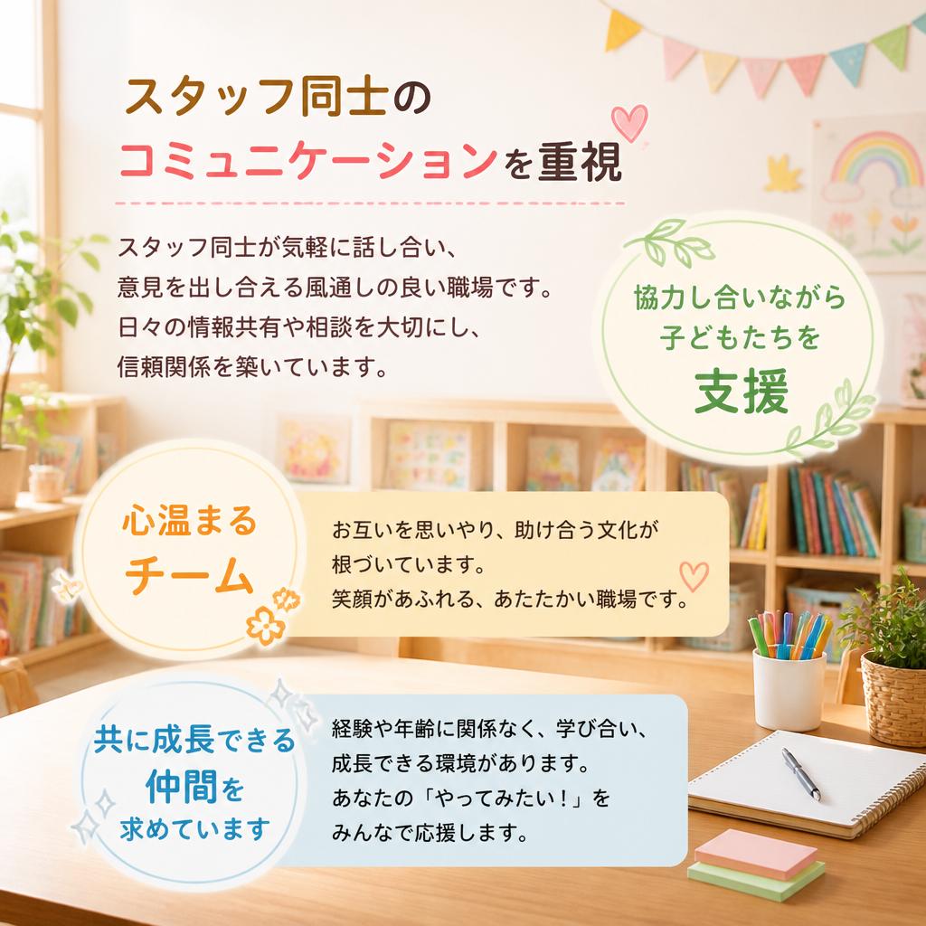 心温まるチームの雰囲気