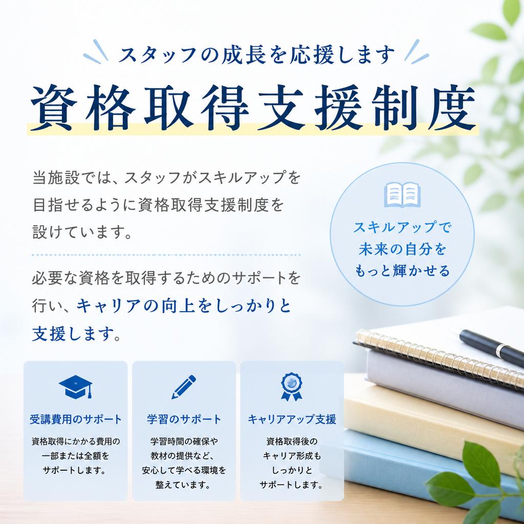 資格取得支援制度を活用しよう