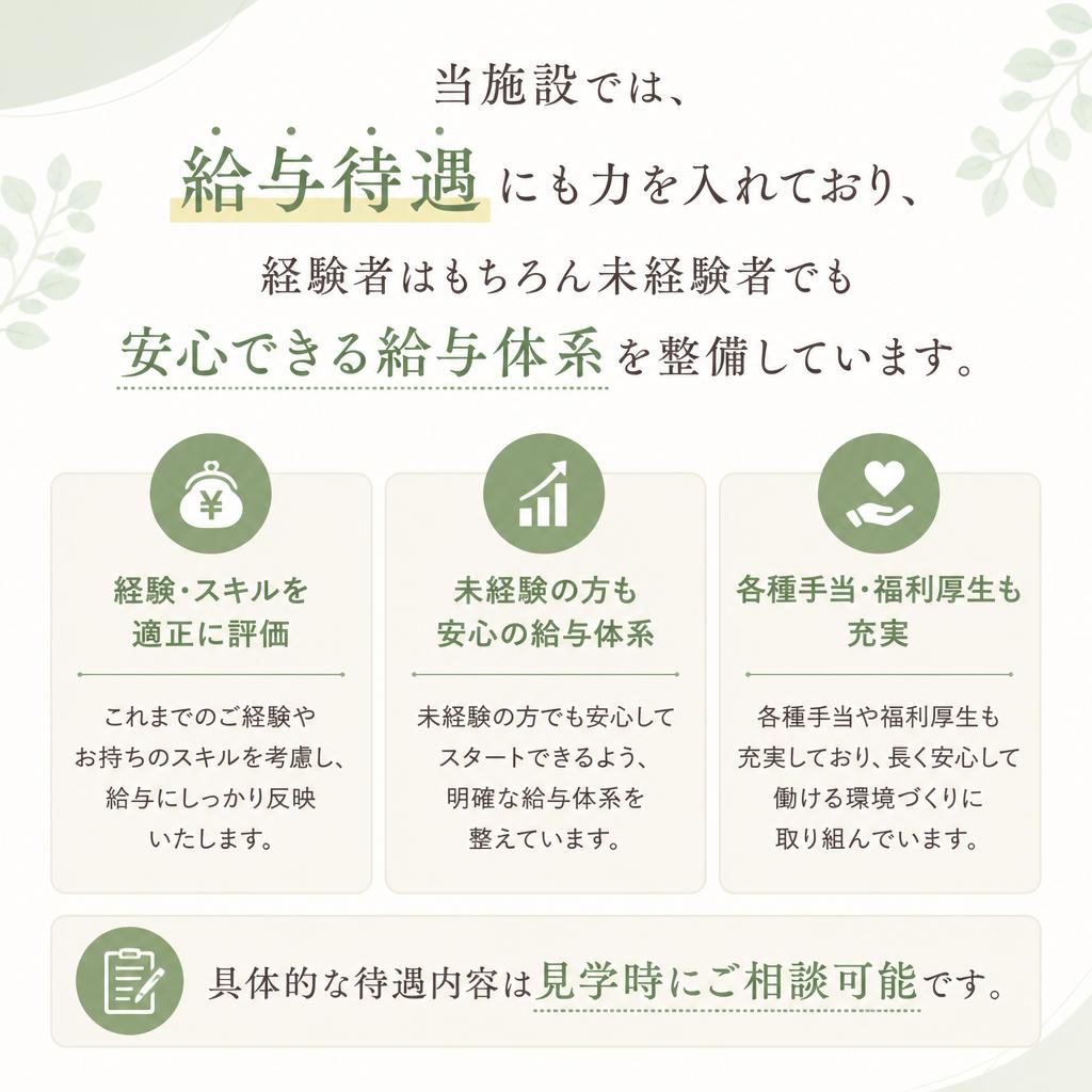 給与待遇の充実