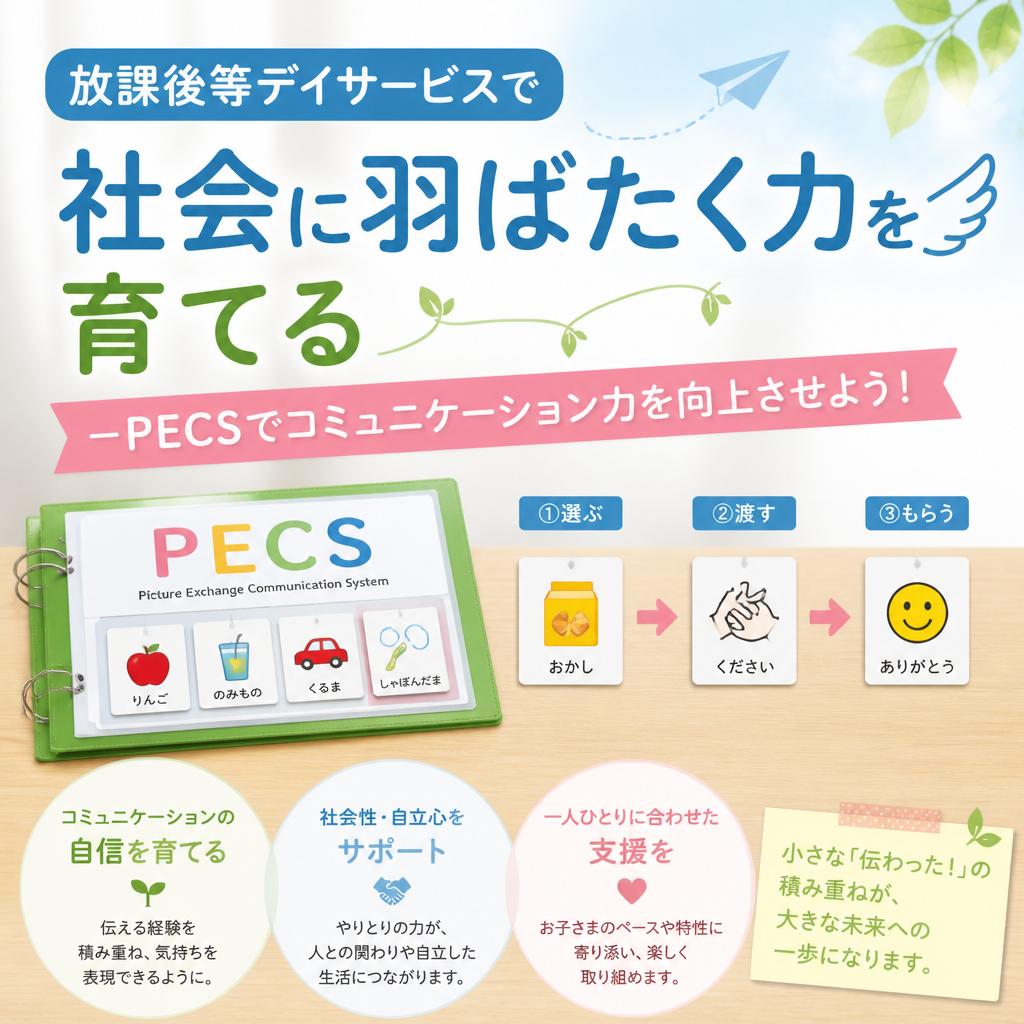 放課後等デイサービスで社会に羽ばたく力を育てる－PECSでコミュニケーション力を向上させよう！