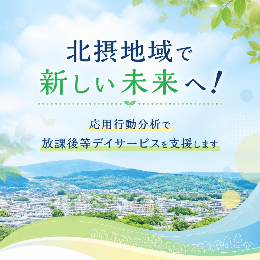 北摂地域で新しい未来へ！応用行動分析で放課後等デイサービスを支援します