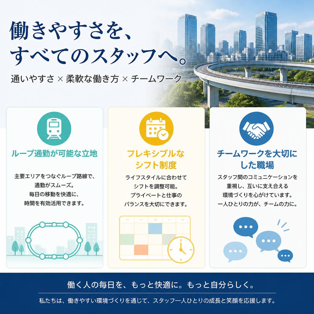 北摂地域での魅力的な職場環境