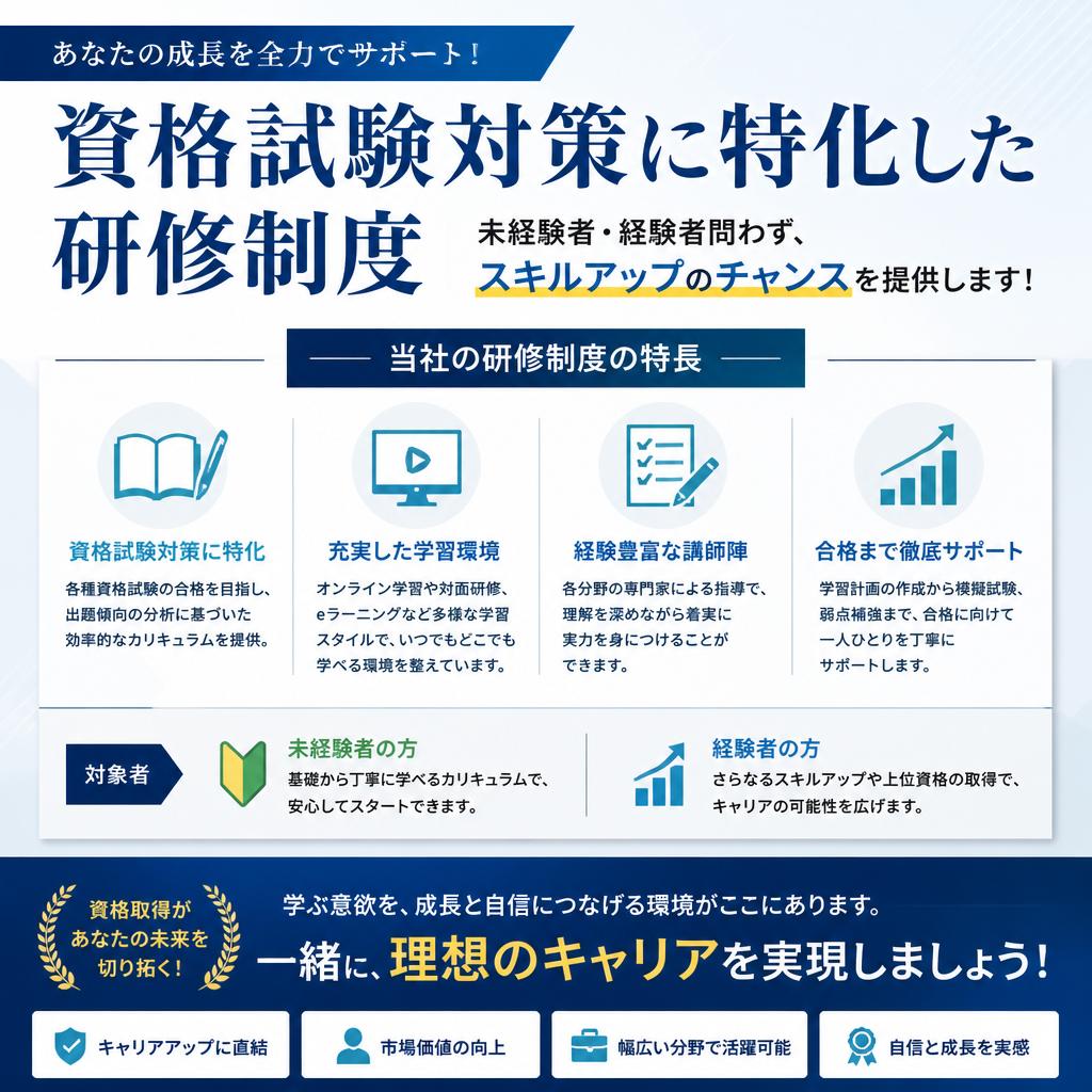 資格試験対策でスキルアップ