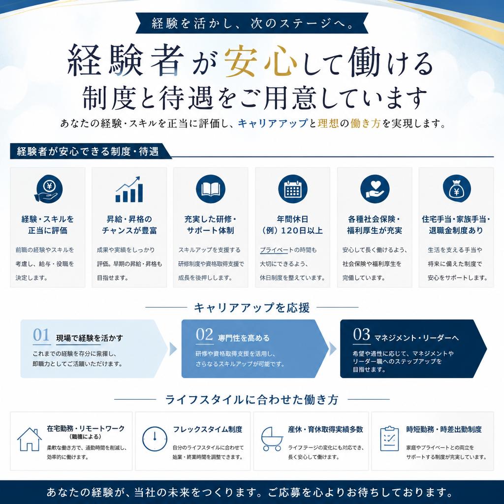 経験者優遇と働きやすさ