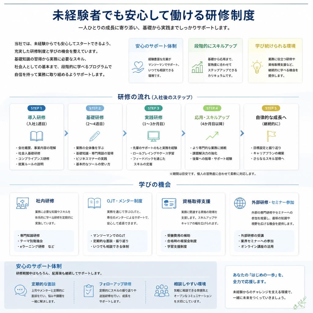 充実の研修制度
