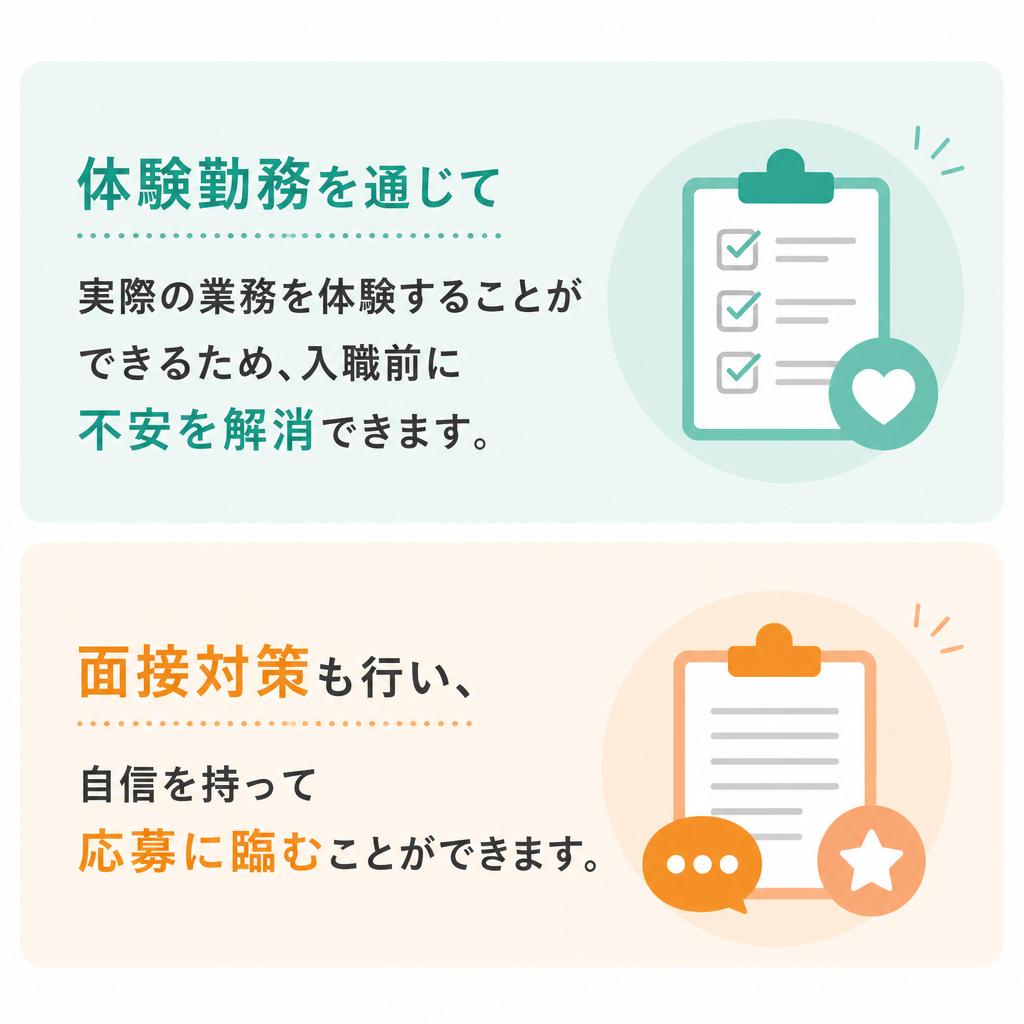 体験勤務と面接対策