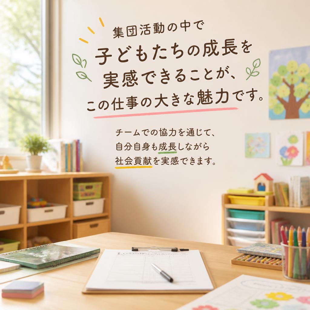 集団療育活動を通じたやりがい