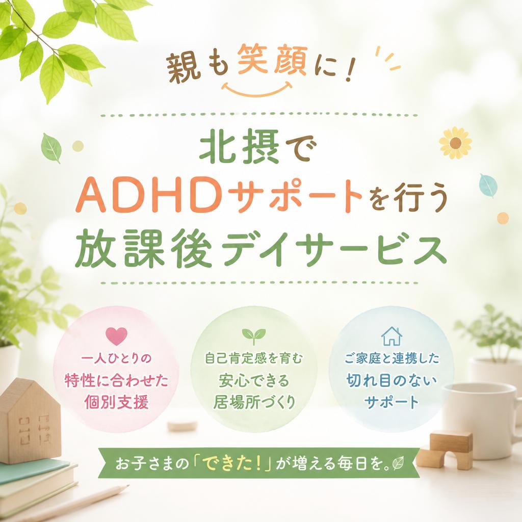 親も笑顔に！北摂でADHDサポートを行う放課後デイサービス