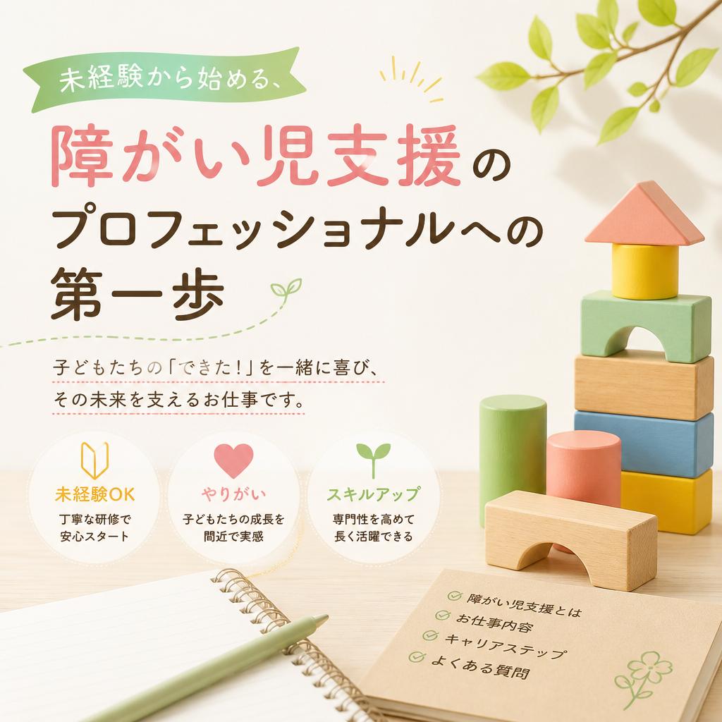 未経験から始める、障がい児支援のプロフェッショナルへの第一歩