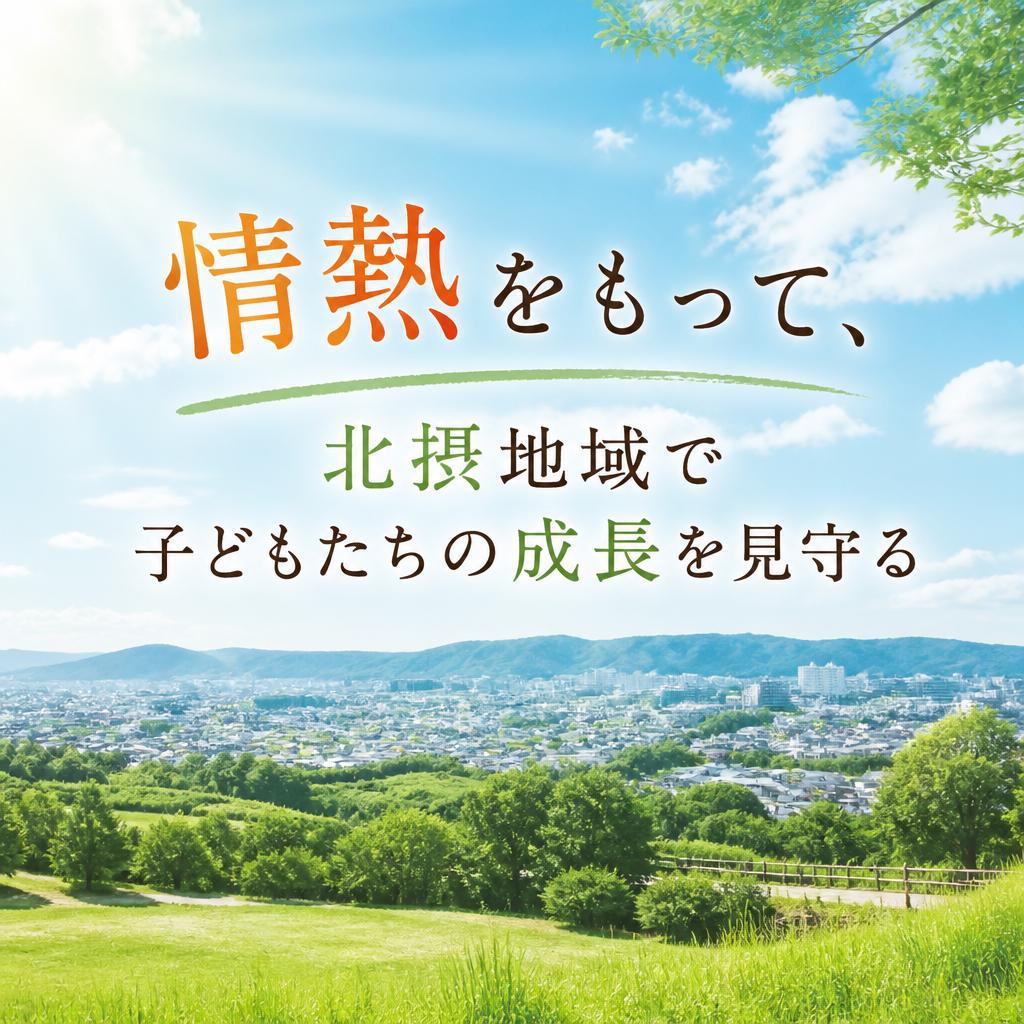 情熱をもって、北摂地域で子どもたちの成長を見守る