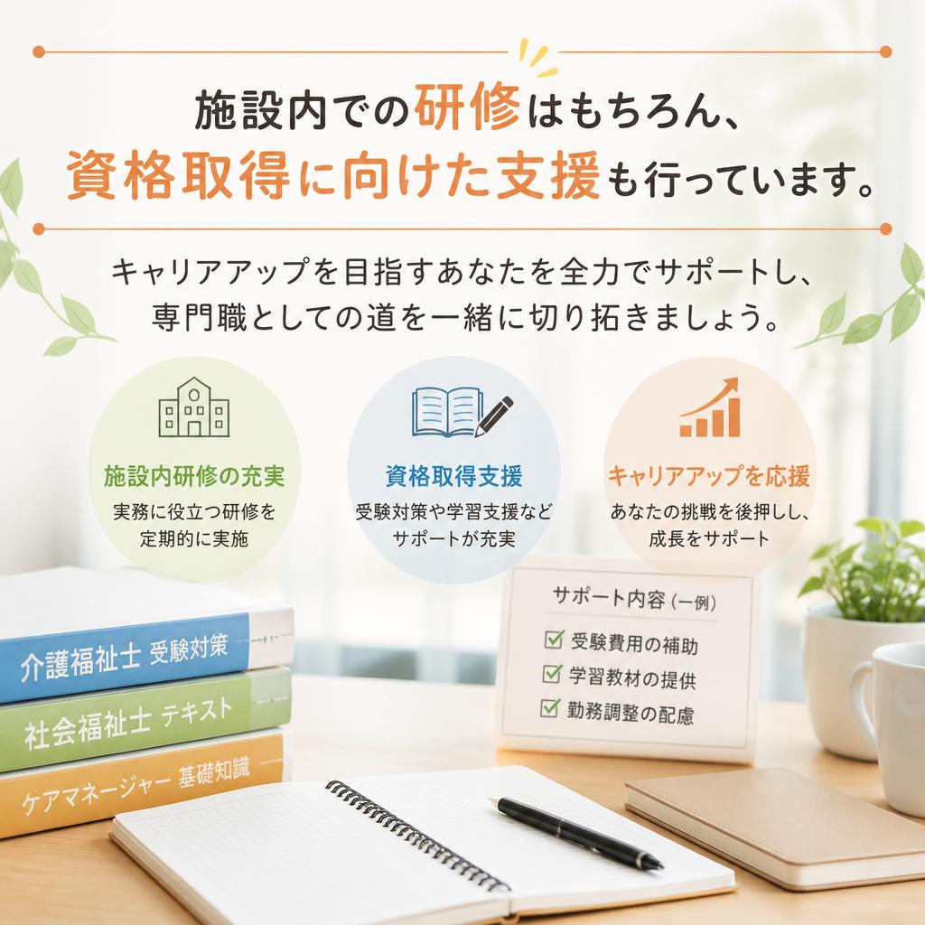 資格取得を全面サポート！