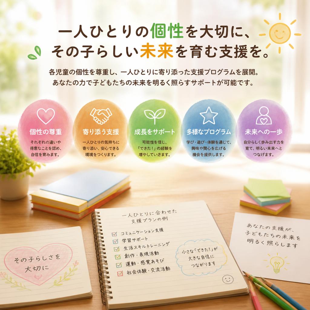 感動する瞬間を共にする障害児支援