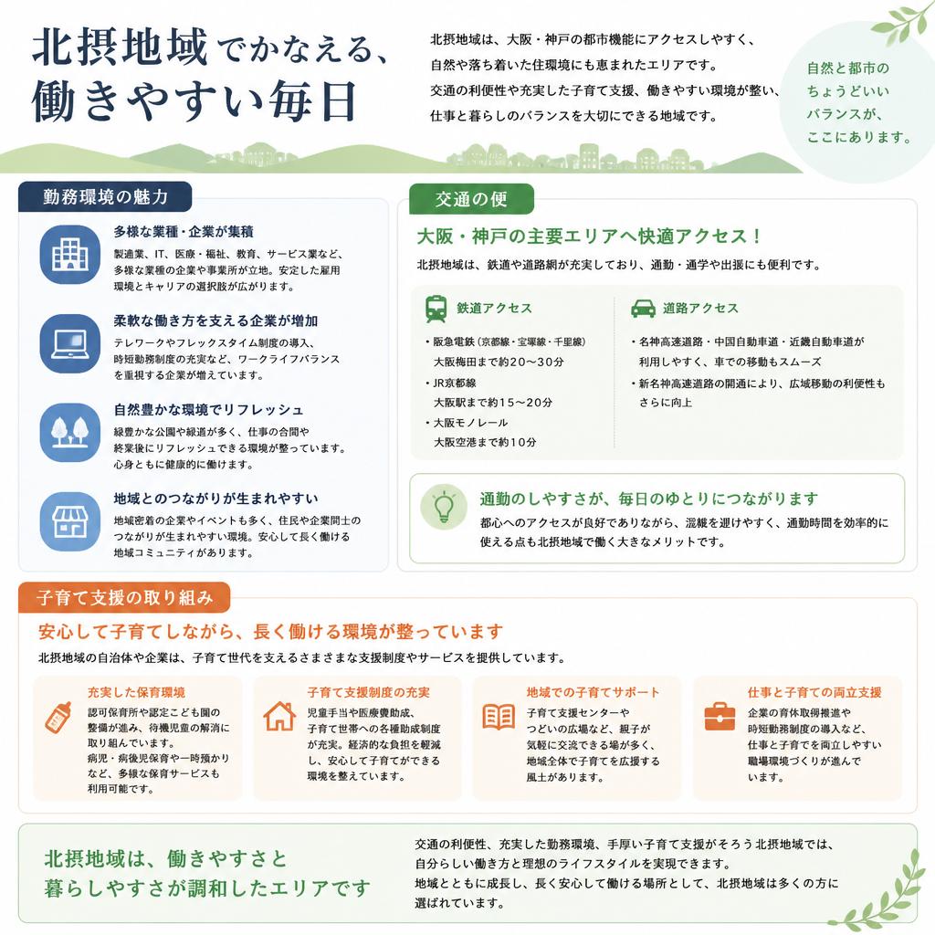 北摂地域での非常勤保育士の勤務状況