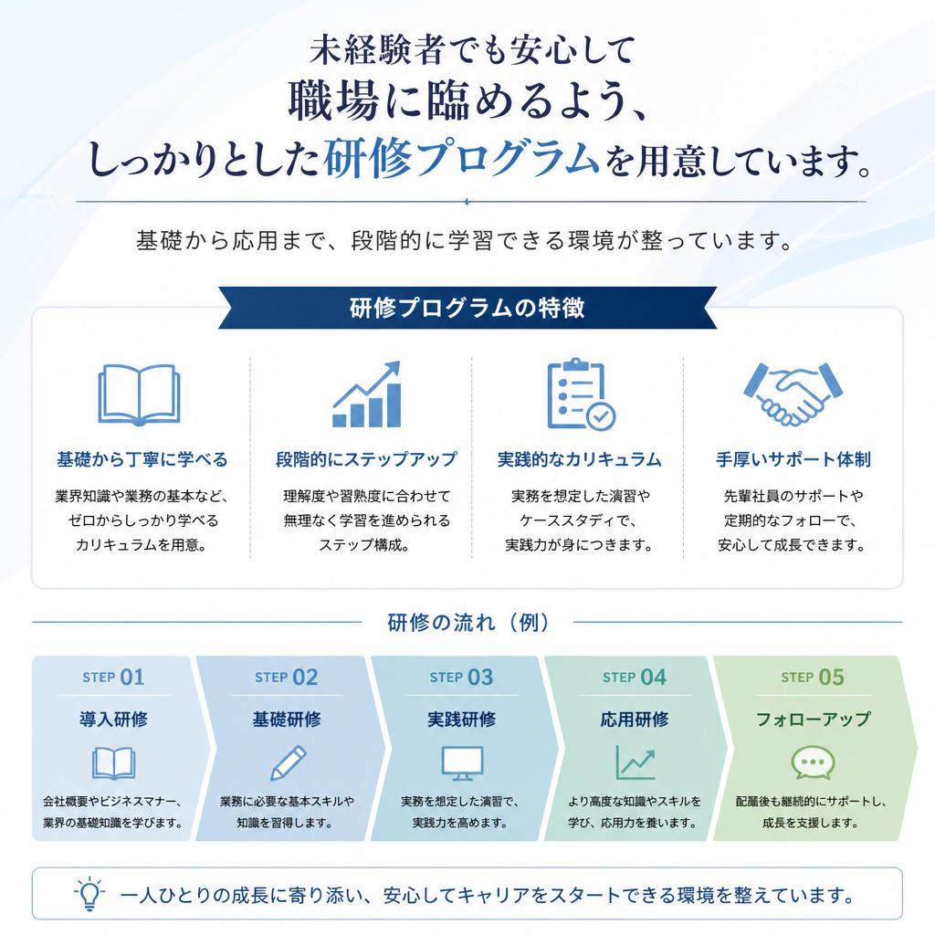 充実の研修制度