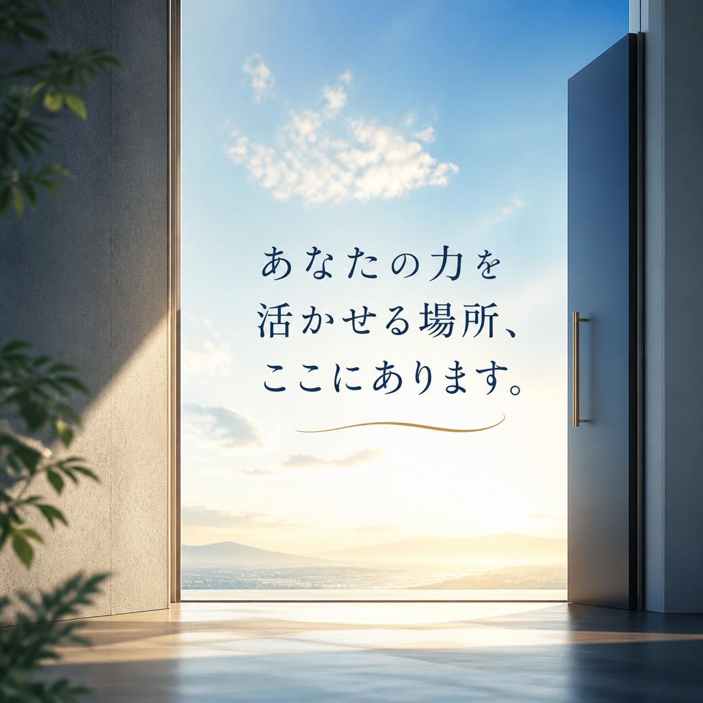 あなたの力を活かせる場所、ここにあります。