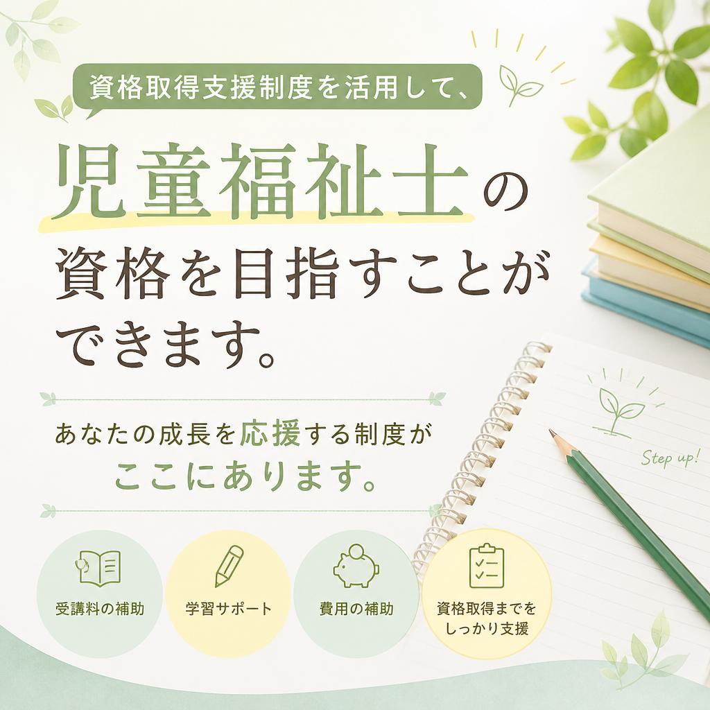 資格取得支援でキャリアアップ!