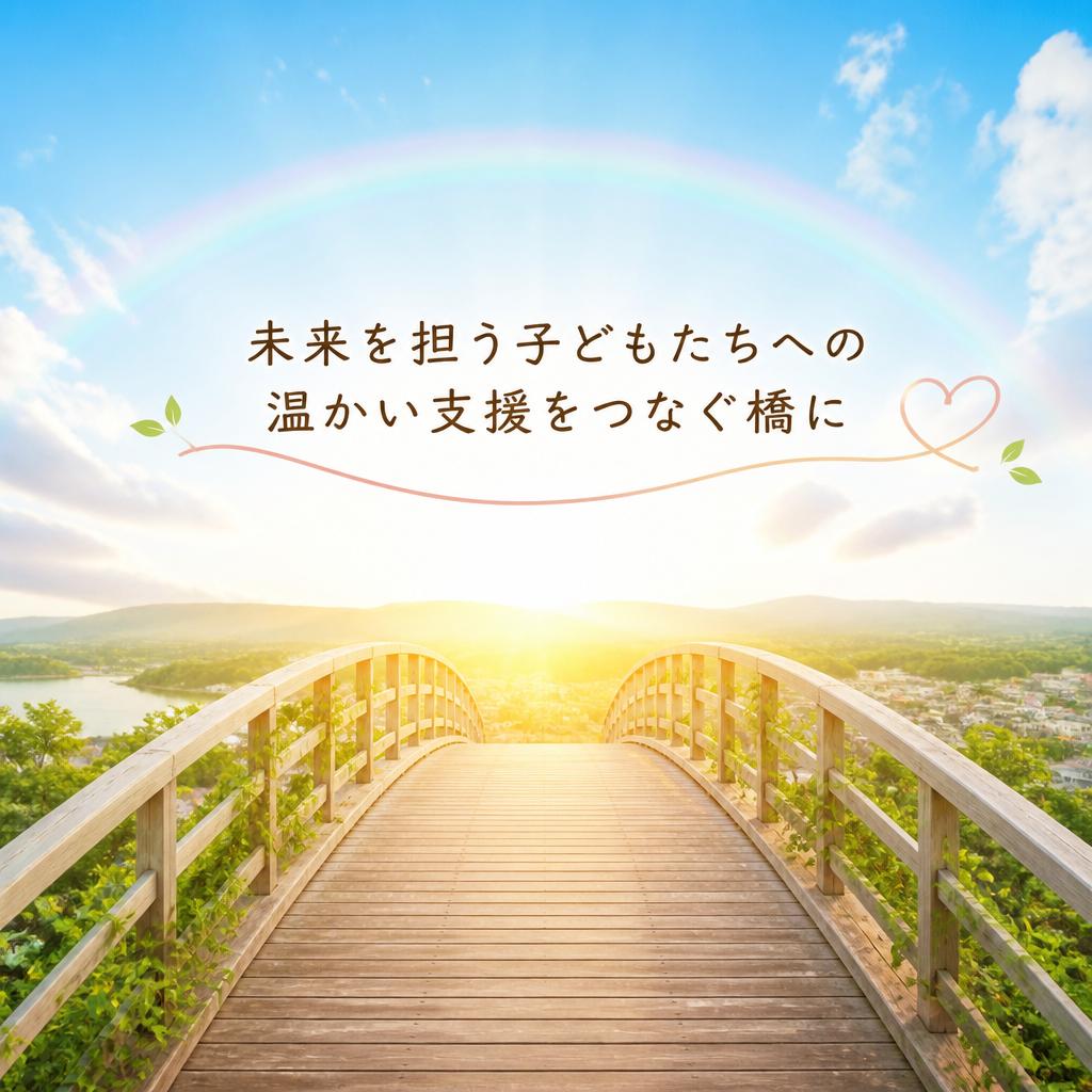 未来を担う子どもたちへの温かい支援をつなぐ橋に