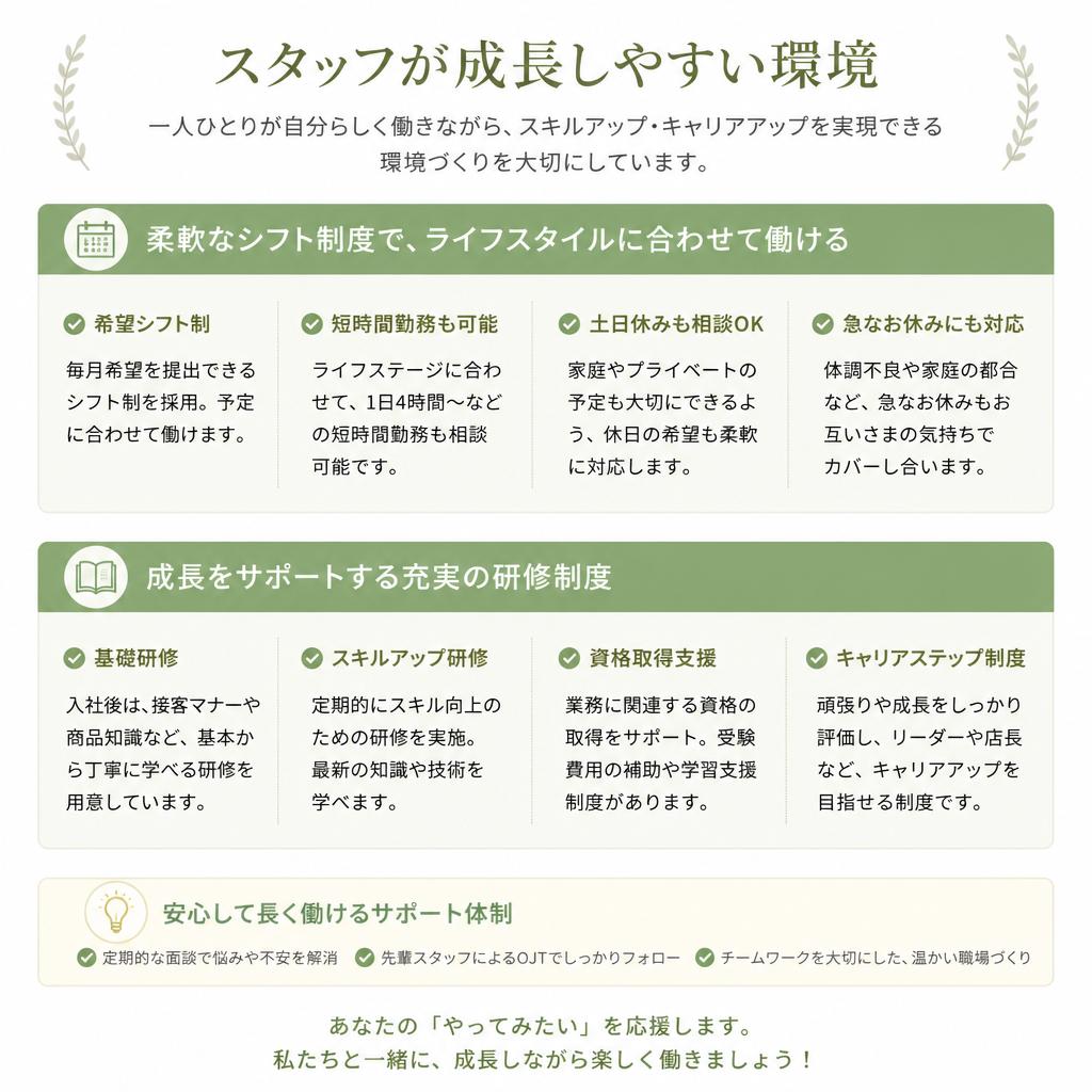働きやすい職場環境