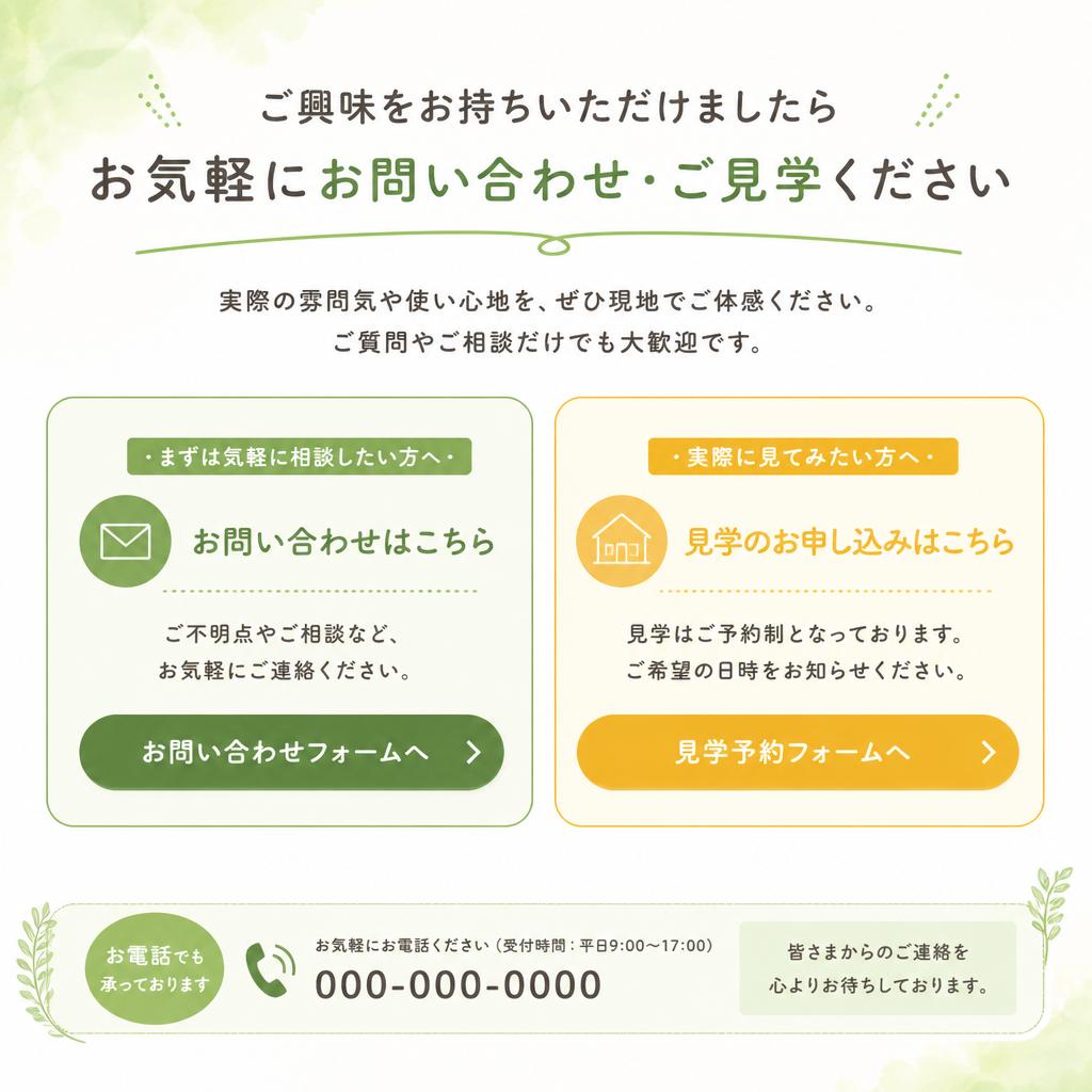 お問い合わせ・見学のご案内