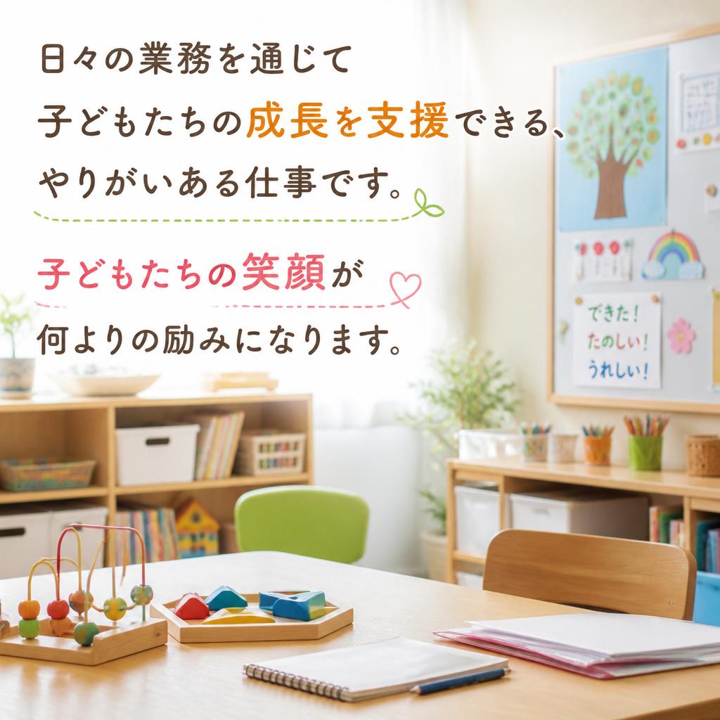 子どもたちの成長を見守るやりがい